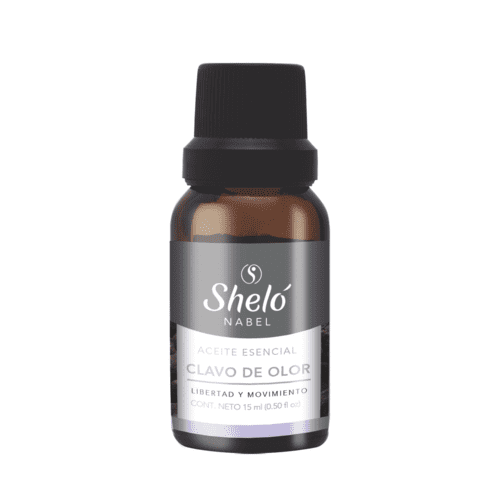 Shelo Nabel Aceite Esencial Clavo De Olor - Libertad y movimiento. Los Aceites Esenciales Son Compuestos Naturales, Aromáticos Y Volátiles Que Se Encuentran En Las Flores, Las RaÃces, Las Semillas, Los Tallos Y La Corteza. “Mereces vivir en Plenitud†Contiene: Clavo de Olor, Orégano, Pino Siberiano, Tomillo, Romero e Ylang Ylang. Sólo para uso Tópico y Humidificador.