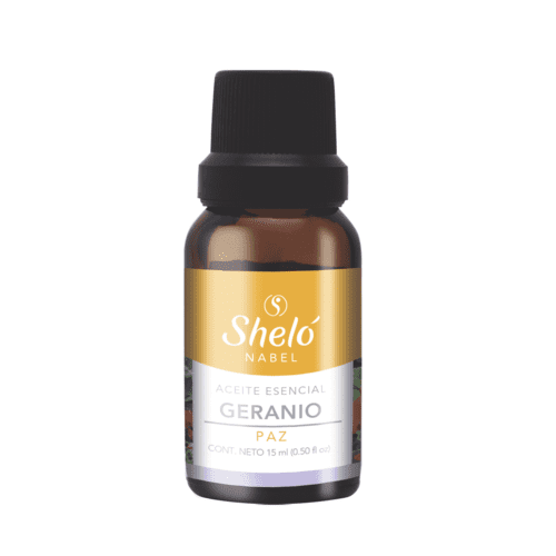 Shelo Nabel Aceite Esencial Geranio - Paz. Los Aceites Esenciales Son Compuestos Naturales, Aromáticos Y Volátiles Que Se Encuentran En Las Flores, Las RaÃces, Las Semillas, Los Tallos Y La Corteza. “Conéctate con tus emociones para generar paz y armonÃa en tu serâ€. Contiene: Geranio, Vetiver, Enebro, Manzanilla y Naranja. Sólo para uso Tópico y Humidificador.