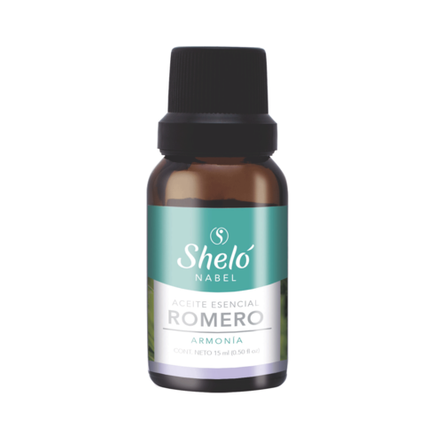 Shelo Nabel Aceite Esencial Romero - ArmonÃa. Los Aceites Esenciales Son Compuestos Naturales, Aromáticos Y Volátiles Que Se Encuentran En Las Flores, Las RaÃces, Las Semillas, Los Tallos Y La Corteza. ¡Favorece la concentración!, Contiene: Romero. Sólo para uso Tópico y Humidificador.