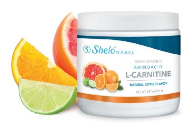 Shelo Nabel L-Carnitine - Con pulpa deshidratada de LIMÓN, NARAJAN Y TORONJA Code / clave U734 NET WT 8.81 oz (250 g)