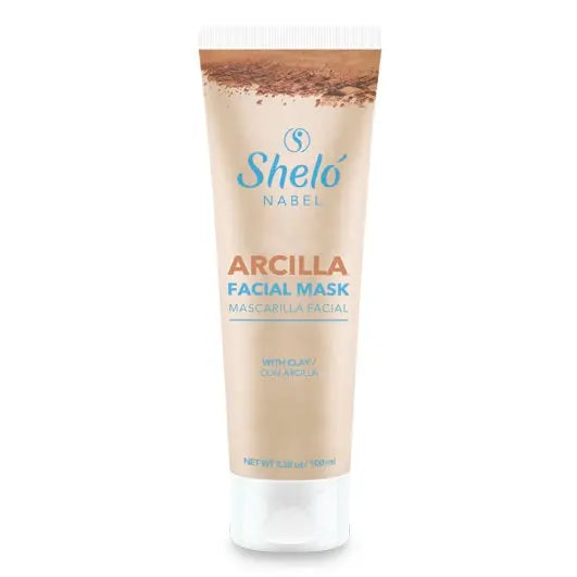 Shelo Nabel Mascarilla Facial de Arcilla - ¡IDEAL PARA PIEL GRASA! Excelente limpiador facial, capaz de nutrir y cerrar los poros de la piel, gracias a la Arcilla, rica en minerales.