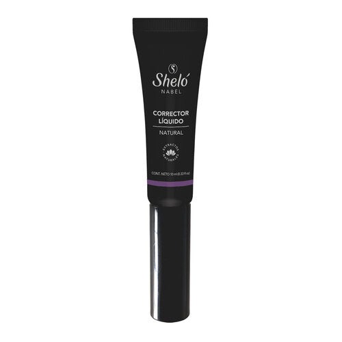 Shelo Nabel Corrector LÃquido Natural - Corrector de larga duración, ilumina el rostro, oculta las manchas.