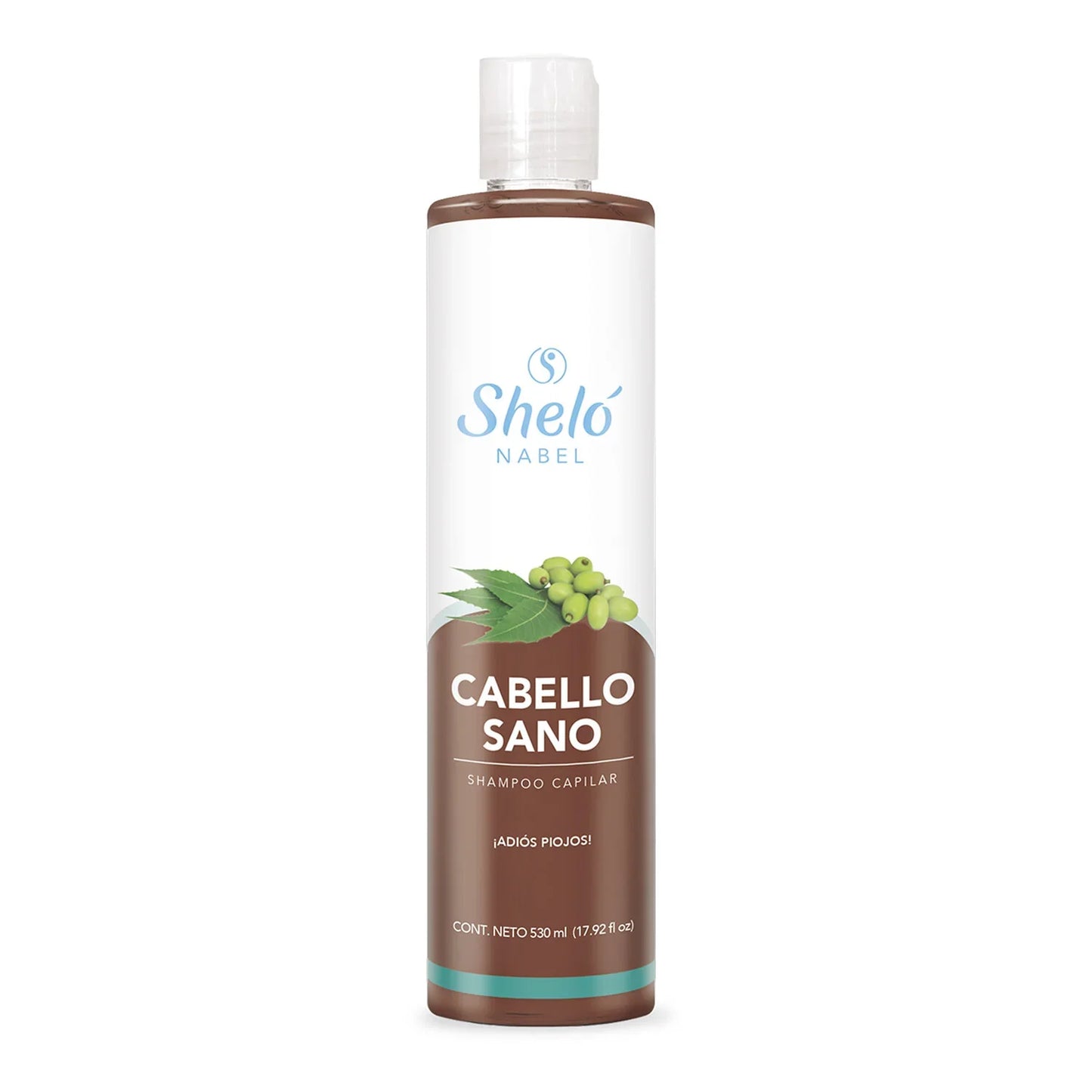Shelo Nabel Healthy hair shampoo - Ayuda a mantener el cabello libre de piojos, proporcionando brillo y sedosidad. 530 Ml 17.92 fl Oz.