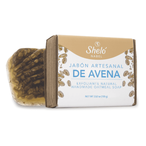 Shelo Nabel Jabón Artesanal de Avena - Jabón Artesanal de Avena Exfolia suavemente y evita la deshidratación de tu piel. Ideal para piel sensible. Contenido Neto 100 g