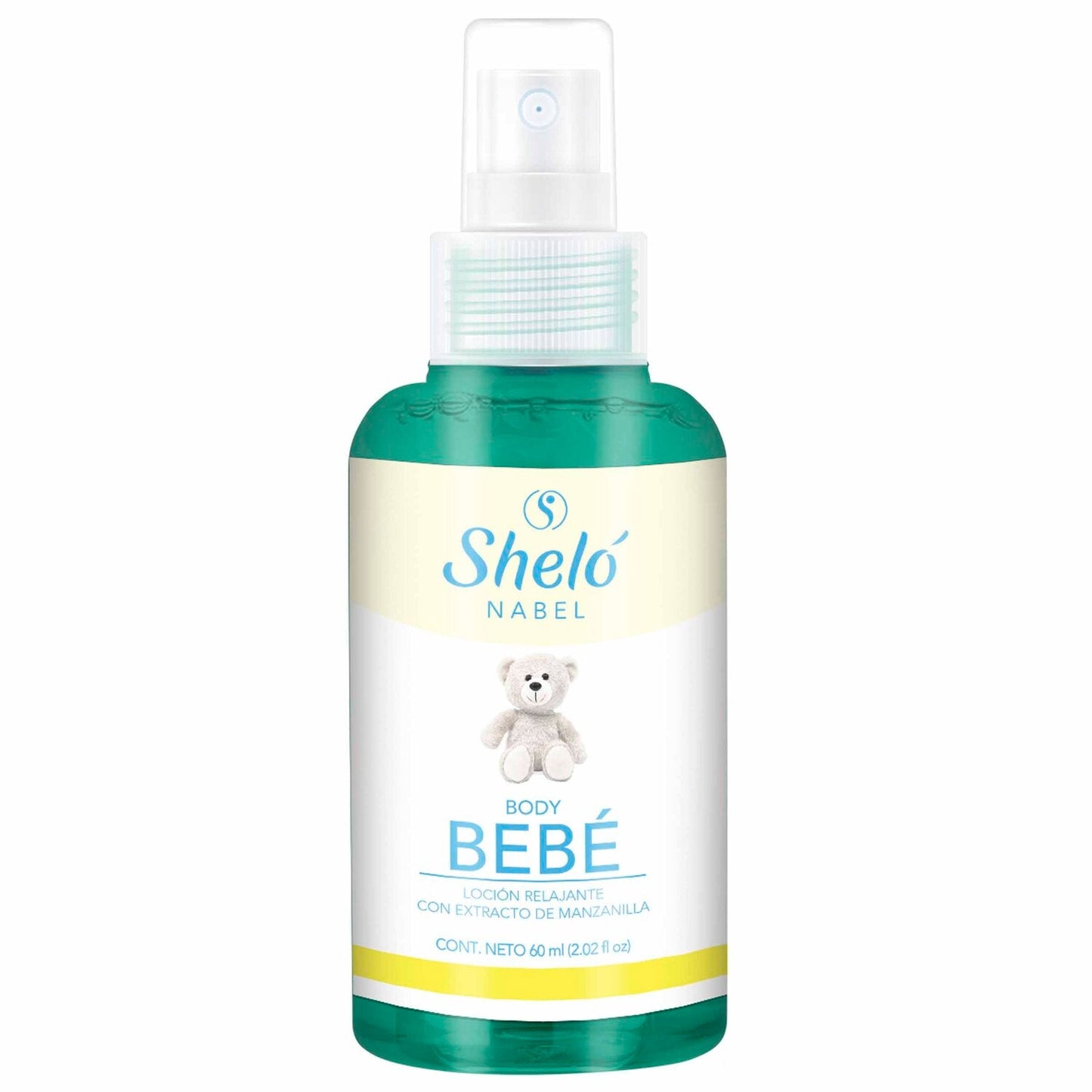 Shelo Nabel Baby body mist - 60. Ml 2.02 fl oz Con extracto natural y manzanilla