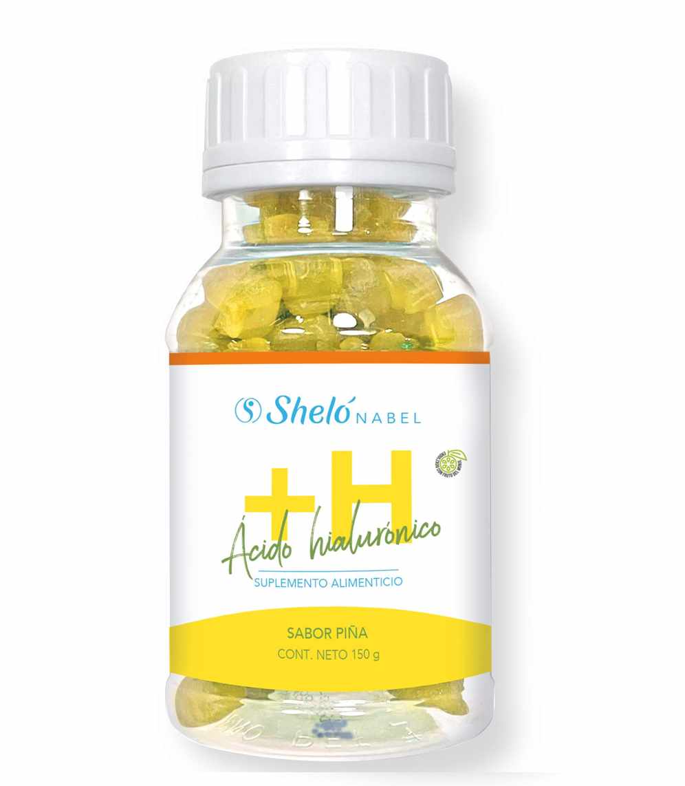 Shelo Nabel +H Gummies - Gomitas Complementa tu alimentación con colágeno hidrolizado y ácido hialurónico. Endulzadas con fruto del monje. Code / Clave U1302 NET WT 5.29 oz (150g)