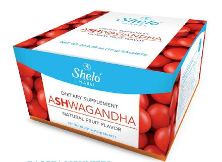 Shelo Nabel Ashwagandha -  Shelo Nabel Ashwagandha NutriciÃ³n y Bienestar Shelo Nabel Ingredientes: extracto de raÃ­z Ashwagandha. Presentacion 7 oz / 20 Sobres 1 Sobre de 10 gr c/u Cont. Net 200 gr. Shelo Nabel Ashwagandha beneicios para que sirve? Favorece la adaptaciÃ³n a diversas situaciones de estrÃ©s...