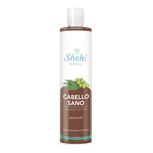 Shelo Nabel Healthy hair shampoo -  Ayuda a mantener el cabello libre de piojos, proporcionando brillo y sedosidad. 530 Ml 17.92 fl Oz.